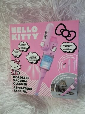 🆕️🎀 Hello Kitty Pink Cordless Vacuum Cleaner 💖 Cute For Vanity Or Office Desk